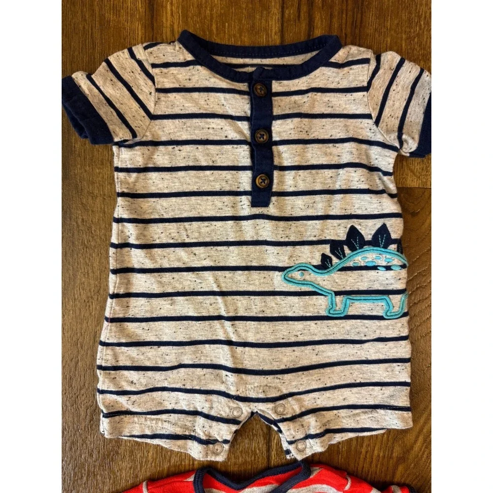 Baby Boy Rompers 3 Months Summer Clothes One PC‎ Lot Outfits Shorts Daddy's Team